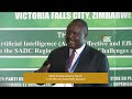 PAP president, Chief Fortune Charumbira gives remarks at the SADC PF 57th Plenary Assembly