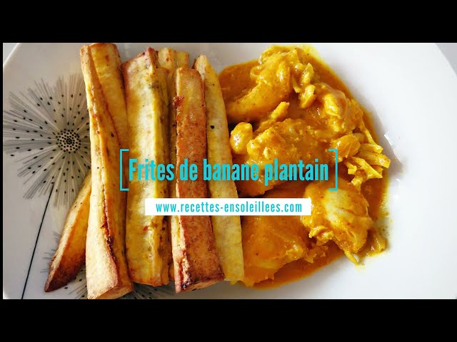 Frites de banane plantain à l'air fryer