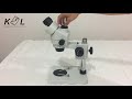 KSL Electronic 7-45X Binocular Trinocular Microscope how to set up the Binocular microscope