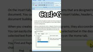 Secret Shortcut in MS Word Ctrl+G//How to work Ctrl+G