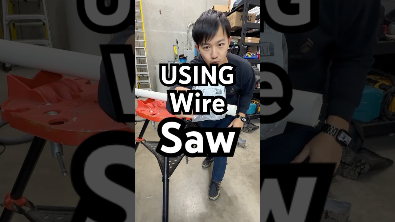 Резка труб проволочной пилой