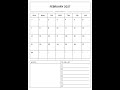 Printable February 2027 Calendar PDF | Free A4 & US Letter Templates | February 2027 Calendar PDF