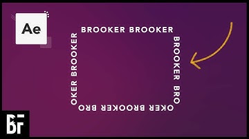 Create Scrolling Text on a Path - After Effects