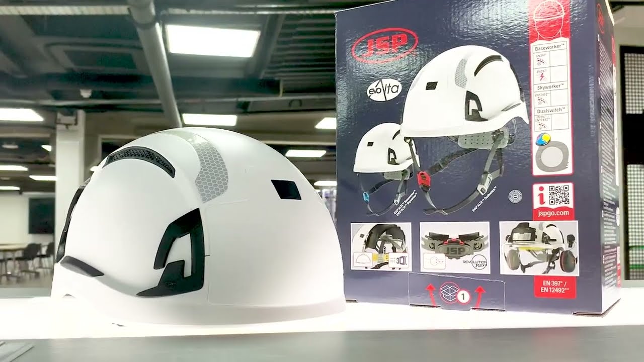 Casque De Sécurité JSP Evo Alta Skyworker Crémaillère Ventilé Blanc - ARC170-000-100