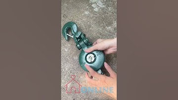 Ròng rọc tay có móc treo đường kính 4 inch, tải trọng 2 tấn hỗ trợ nâng hạ đồ vật