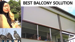 すべてのバルコニーの問題の解決策-プライバシー、ハト、日光、熱-BALCOZY SCREENS |ラムシャスルタン