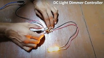 DC Light Dimmer Controller Using BD139 Transistor