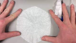 6 Pointed Coffee Filter Snowflake Tutorial