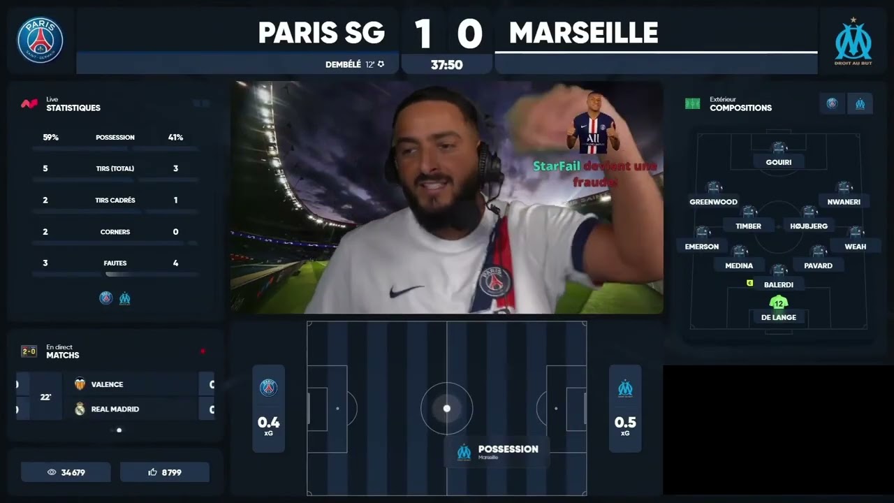 😱​ LE PSG HUMILIE L'OM 5-0 ! ( avec l'immigré parisien )