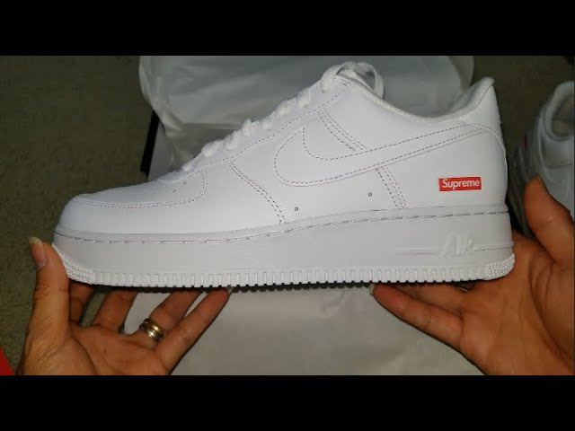 2023 Supreme x Nike Air Force 1 Low White Sneakers Shoes