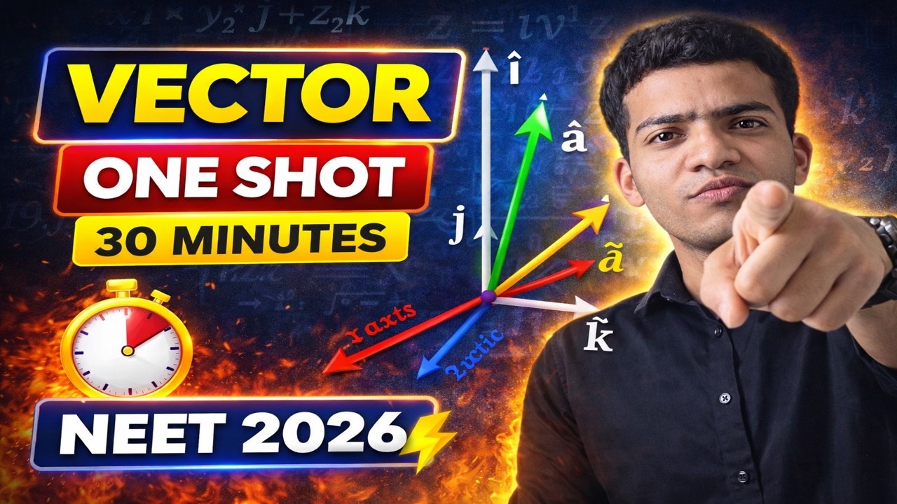 “Vector One Shot in 30 Minutes | Day 01 | NEET 2026 Physics