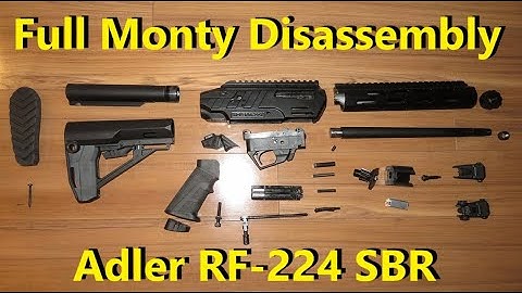 Adler RF-224 SBR Full Monty Disassembly and Field Stripping. RF224. Magazine. P1