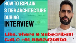 Interview Question || How to explain 3 Tier Infrastructure Architecture