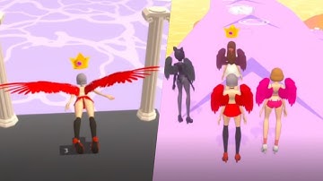 Angel Race 💃🏃‍♀️🏃‍♀️💃| All Levels Gameplay Android,ios