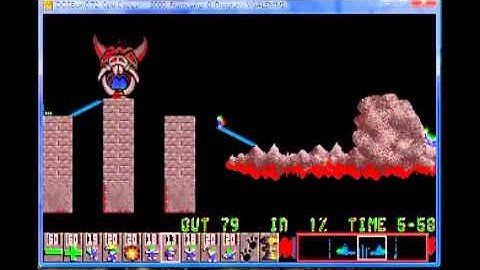 Lemmings 1 Tricky Level 10  There