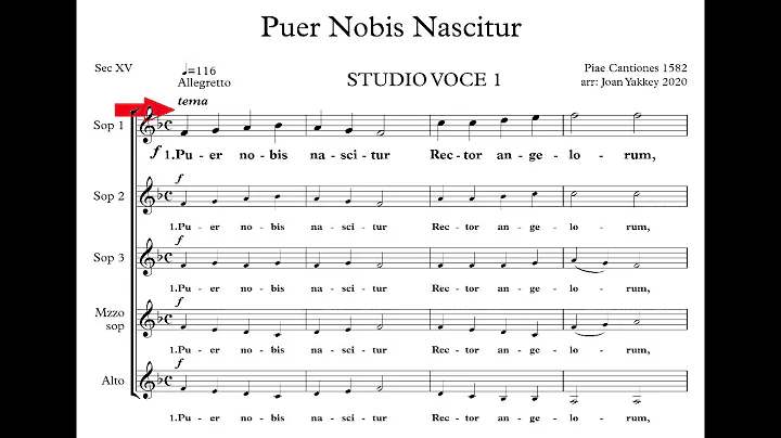 Puer Nobis 15th c  Voce1