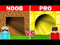 Noob vs pro safest security tunnel build challenge  minecraft