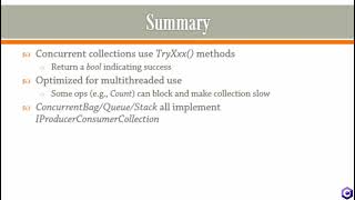 Concurrent Collection Summary C# Part #17 Profile