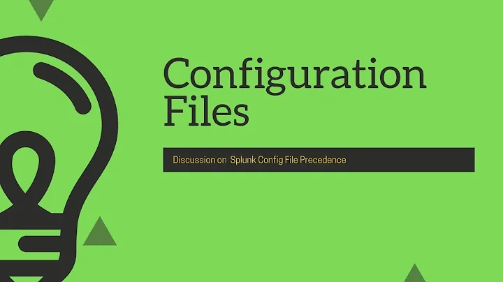 Splunk Basic: Configuration Files Basics