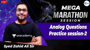 Analog Questions Practice Session - 2 | Marathon | GATE/ESE 2022 | By Zahid Sir