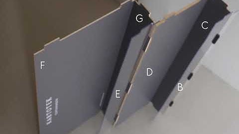 Guide to assemble displays for greeting cards