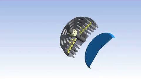 ISOSURFACE of velocity through a delivery compressor valve