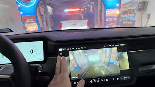 Rivian car wash ￼instructions video conveyor belt automatic car wash it’s EASY! ​⁠@Rivian #carwash