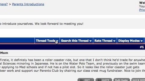 Vbulletin 3.7 users: How to Subscribe to a Thread
