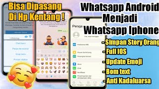 Cara Mengubah WhatsApp Android Menjadi Iphone Terbaru 2022 | Wa Iphone Terbaru 2022 | Wa IOS Terbaru