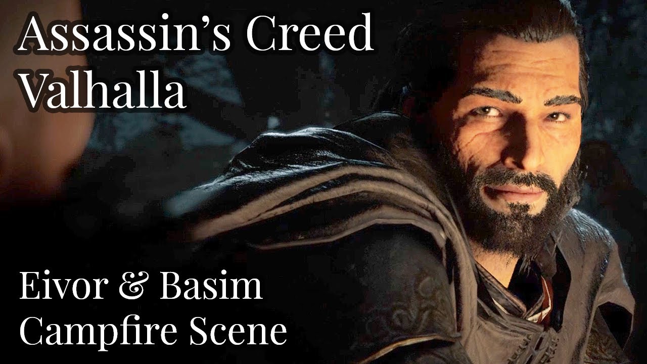 Assassin's Creed Valhalla Eivor & Basim Campfire Scene YouTube