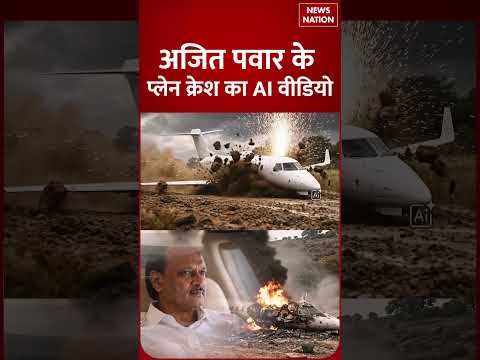 Ajit Pawar Plane Crash AI Video: अजित पवार के प्लेन क्रैस का वीडियो आया सामने | baramati | #shorts