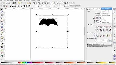 Inkscape: import an image and align/center image