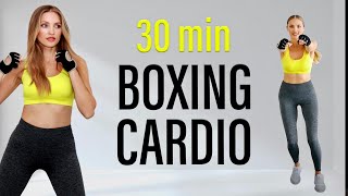 30 Min Boxing Cardio At Home / 4000 Steps Boxing Aerobic Exercises / Full Body Workout
