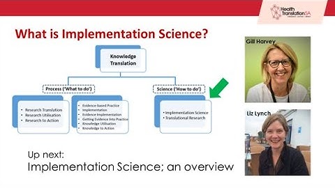 Implementation Science: an introduction