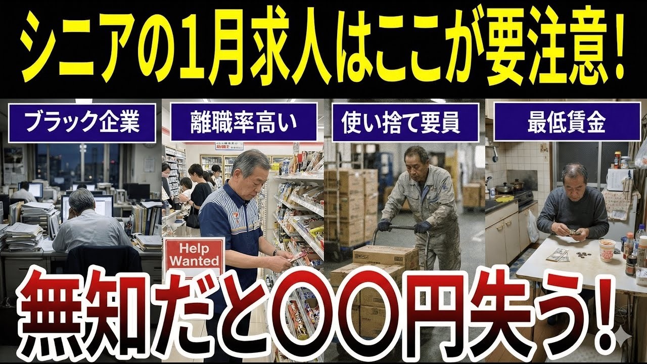 【シニア必見】１月の求人はここを見ろ！口コミ20選をお届けします。