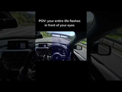 Passenger gets Audi rs6 autobahn car crash  flashbacks in the 340i shadow edition  #shorts