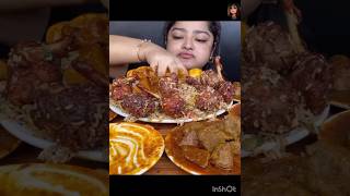 ASMR EATING EGGS CURRY, CHICKEN LOLIPOP BIRIYANI #asmr #mukbang #asmrfood #asmreating #youtubeshorts