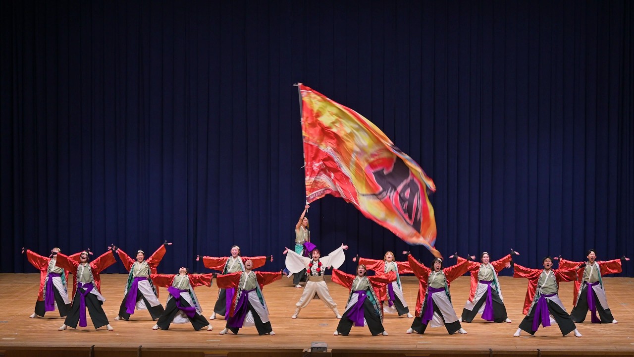 岡山うらじゃ連 旭「彩一瞬」俄嘉屋28周年祭0208玉島文化センター【4K・マルチアングル】