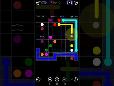 Game Play - Flow Free Bridges - 10x10 Mania Pack Level 47