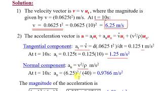 Dynamics\Lecture 4\  NORMAL AND TANGENTIAL COMPONENTS \ Part 2