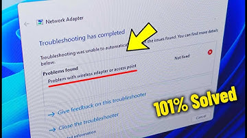 Fix Problem with wireless adapter or access point in Windows 11/10/8/7 - How to Solve Error ✅