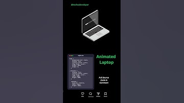 Animated Laptop Using Css.  #smartphone#webcoding#programminglanguage#coding#webcode#javascript#tech