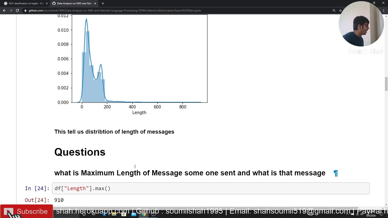 A simple NLP model to classify whether a message is Spam or not in ...