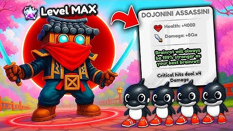 Unlocking MAX LEVEL Dojonini Assassini In Brainrot Evolution! (Roblox)
