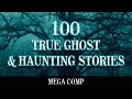 100 true ghost  haunting stories  true scary stories in the rain   mega comp raven reads