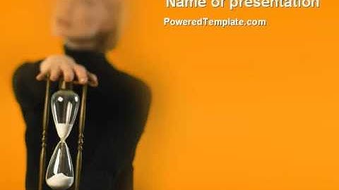 Running Time PowerPoint Template by PoweredTemplate.com