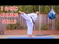 5 SHOTOKAN KARATE KICK DRILLS // (Beginner Karate Lesson)