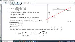 Math 1130 HW 3: Slope of a Line