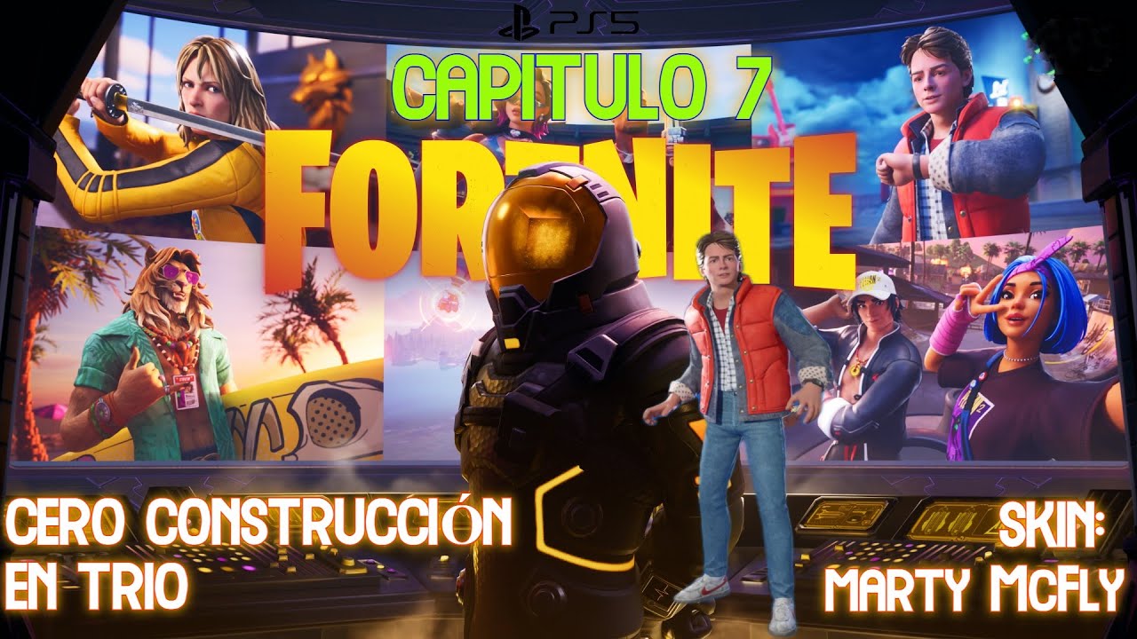 ¡VOLVER AL FUTURO en Fortnite! (PS5) 🚗⚡ Marty McFly & DeLorean (Victoria Campal) Cero Contrucción