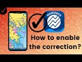 How to enable the water level correction on Navionics Boating?